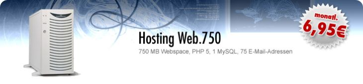 : Separate Hostingpakete :: Hosting Web.750 :